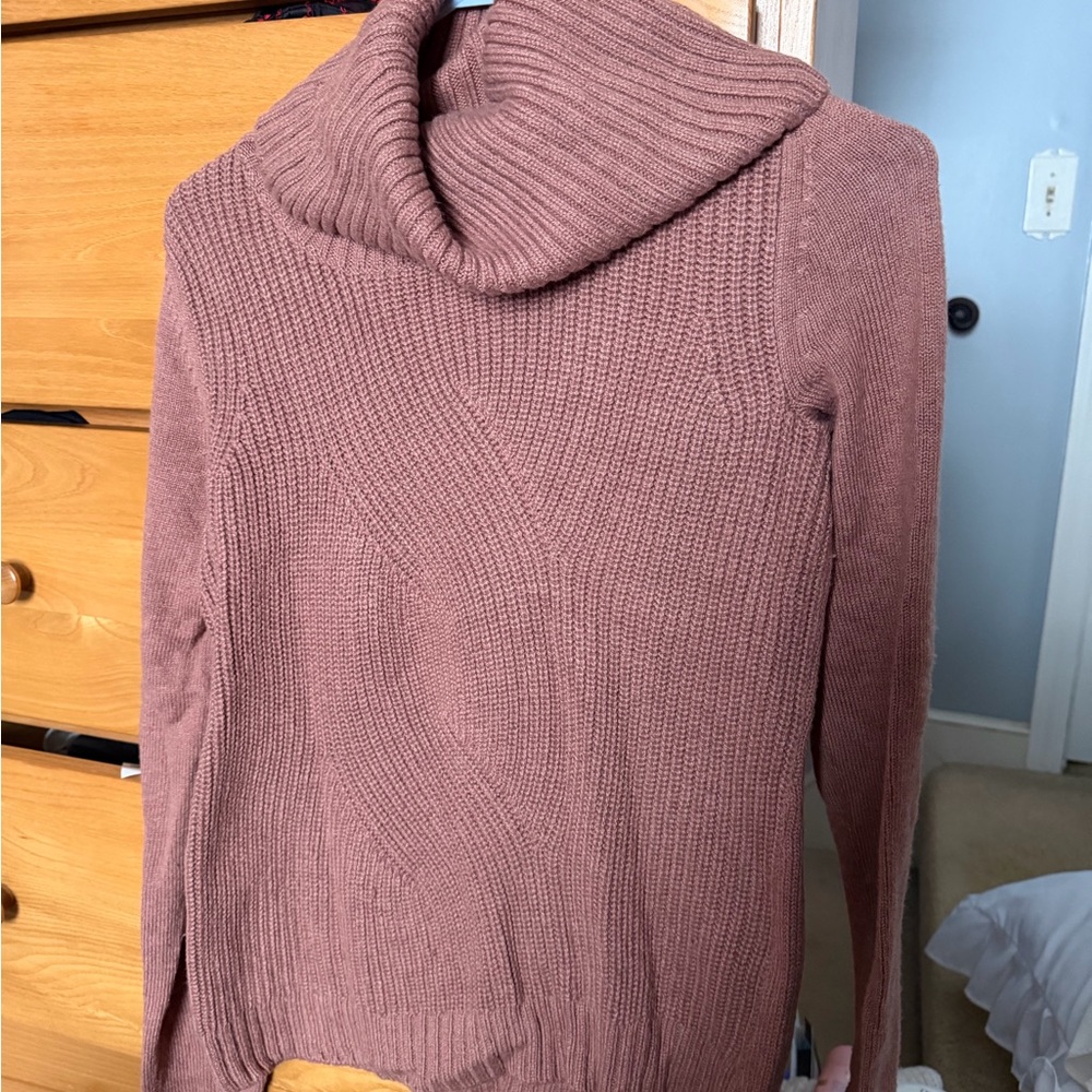 GAP Cozy Mauve Turtleneck Sweater